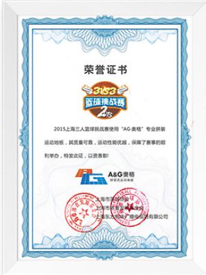 三人籃球榮譽(yù)證書(shū)